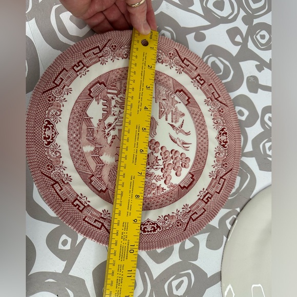 Set of 2 Royal Wessex Pink Willow Rosa 10” Dinner Plates Made in England - Picture 5 of 10